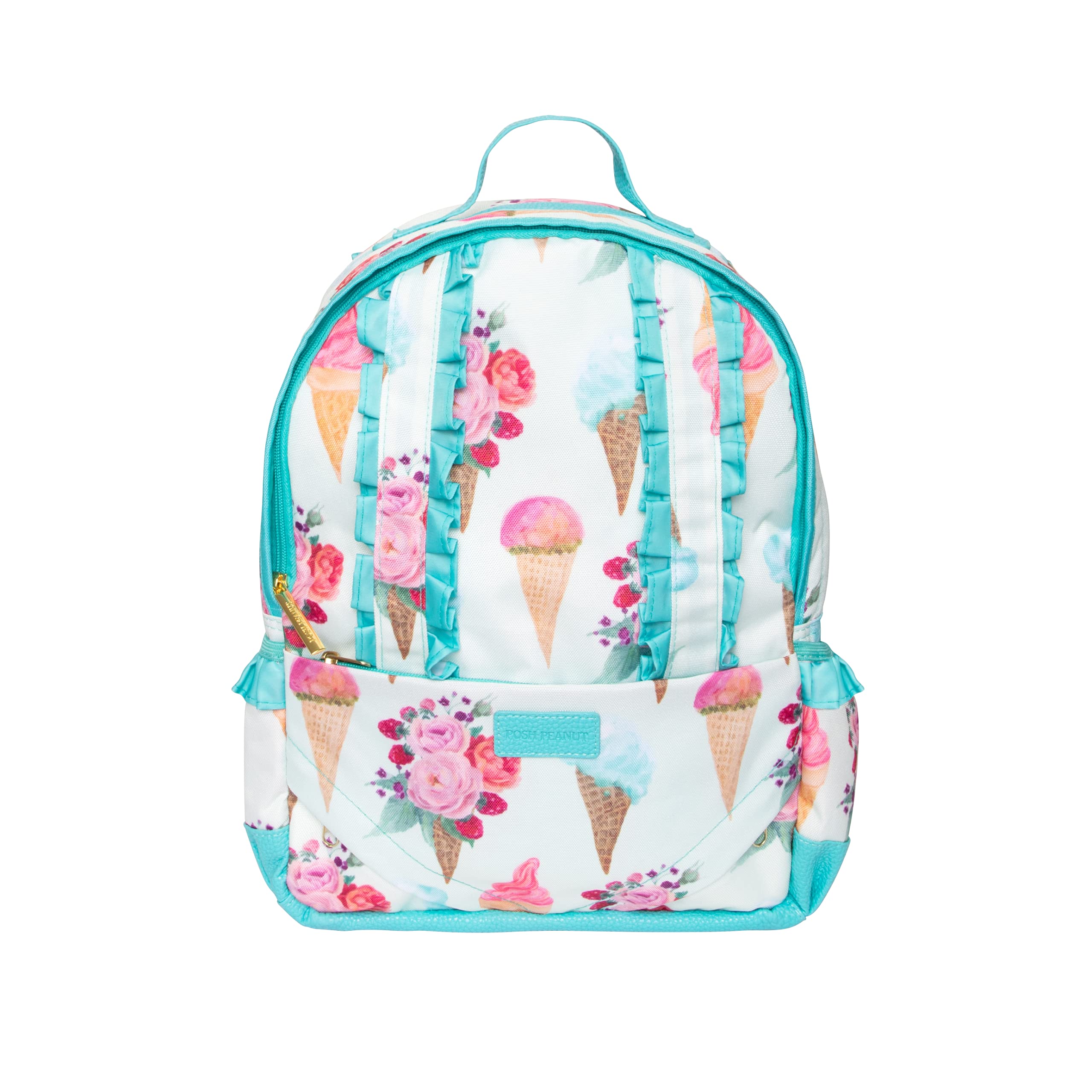 Ruffled Backpack for Girls - Kinder Pre School Bag for Toddlers and Kids