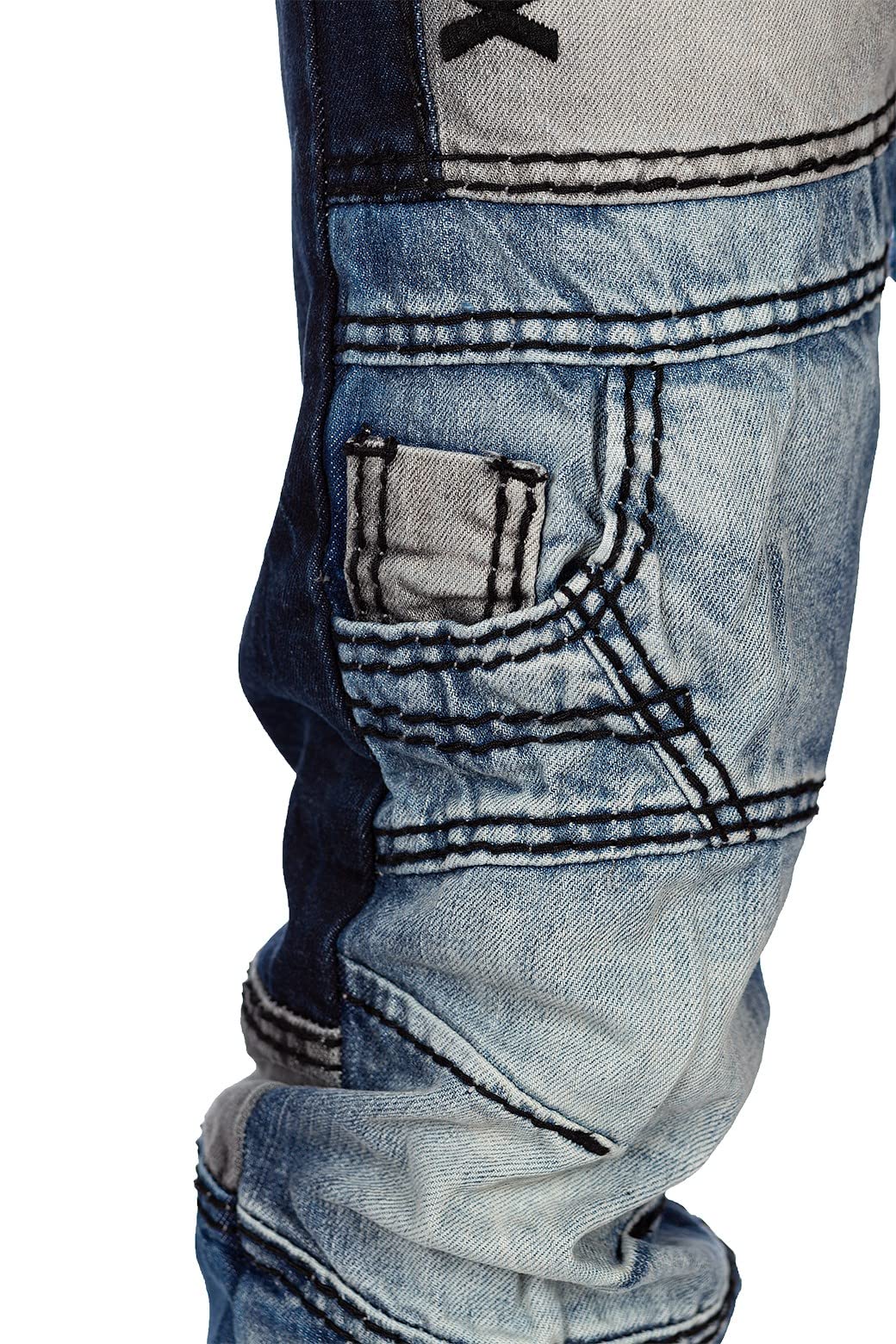 Cipo & Baxx Jeans da Uomo Regular Fit & Slim Fit – Denim alla Moda per Uomo con Effetto Used, Zip e Stile Biker | Jeans Blu e Neri per l’Uso Quotidiano e Il Tempo Libero