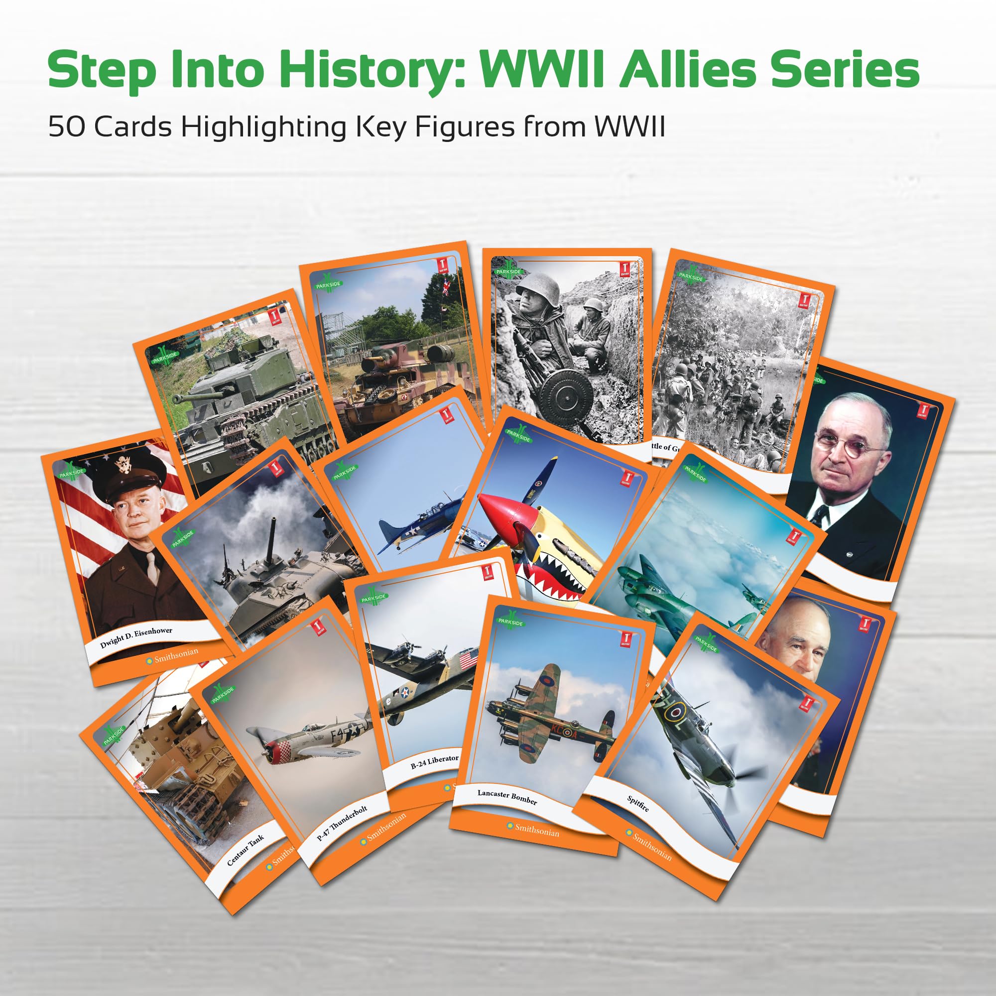 Amazon.com: Parkside Curiosity Cards - Allies of WWII Collectible
