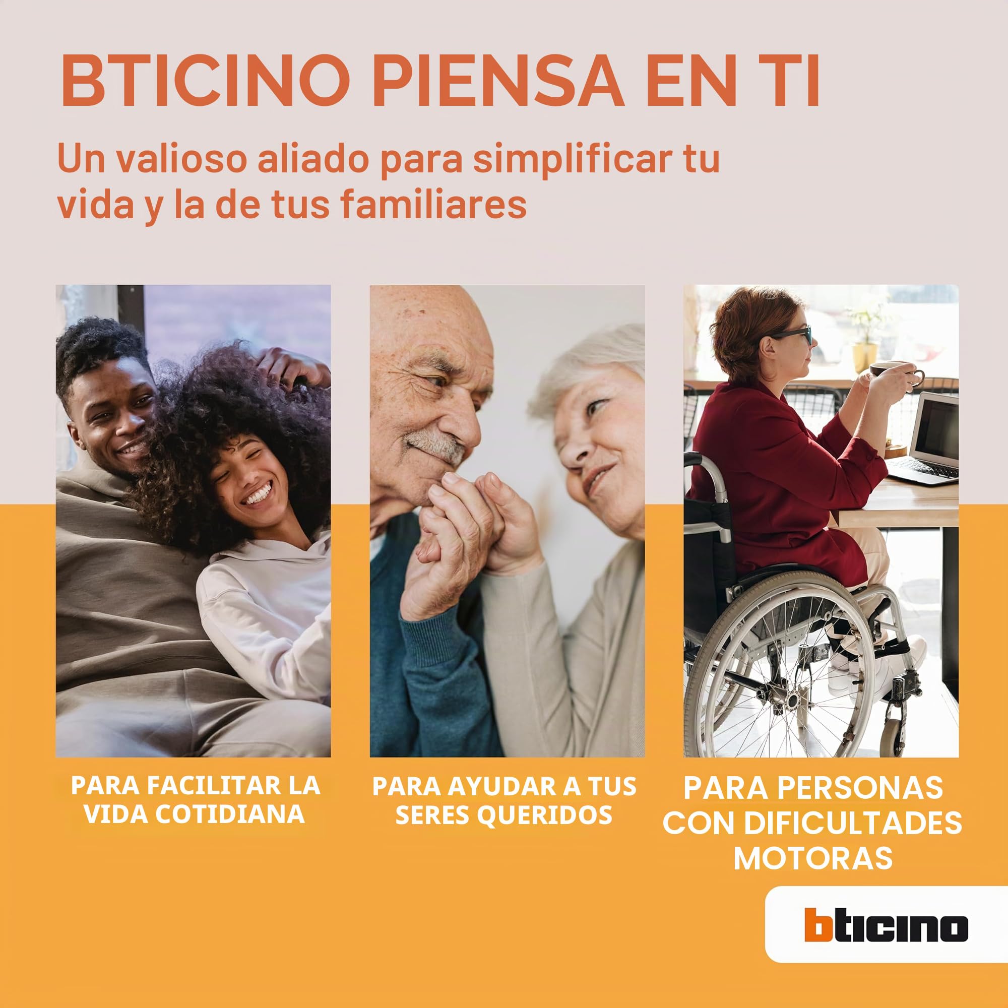Bticino Easykit Plus 318913 - Videoportero monofamiliar Plug-In de 2 cables con: 1 botonera externa con timbre y cámara, 1 monitor interno de 7 pulgadas a color con manos libres, ampliable para