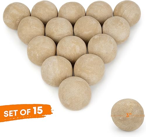 Miniatura 2 de Stanbroil Bolas de fuego de cerámica  Piedras redondas de fuego de 3 pulgadas para hoguera y chimenea  Juego de 15, beige