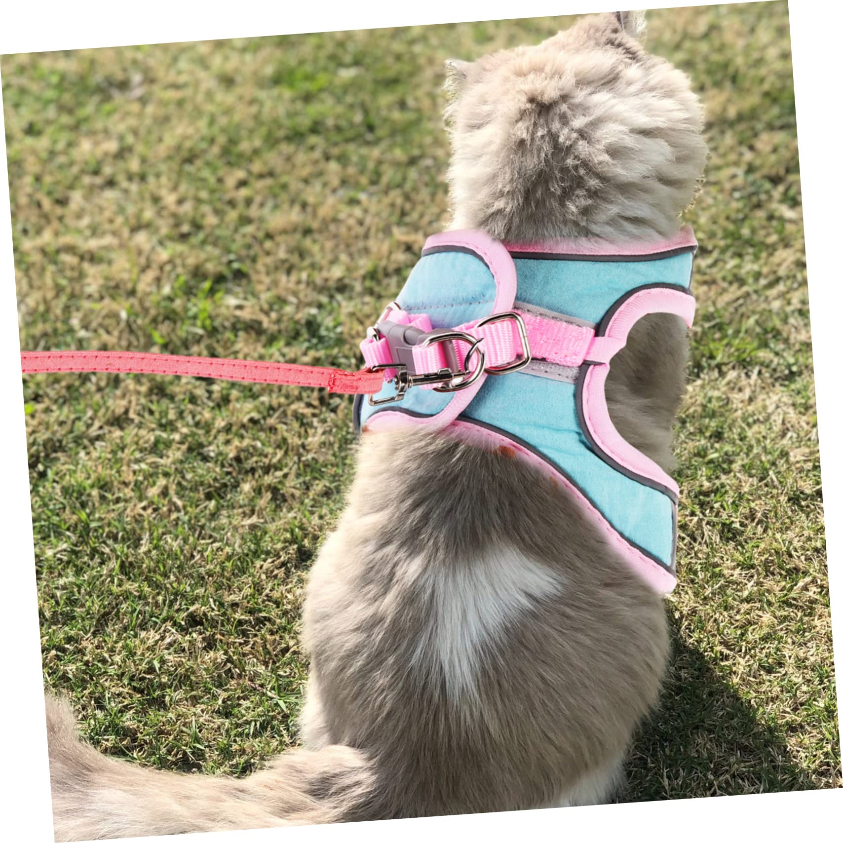 POPETPOP 5juegos Arnés y Correa para Gato De Correa Reflectante y Resistente Diseño Ergonómico para Paseos Al Aire y Compatible Mascotas Pequeñas