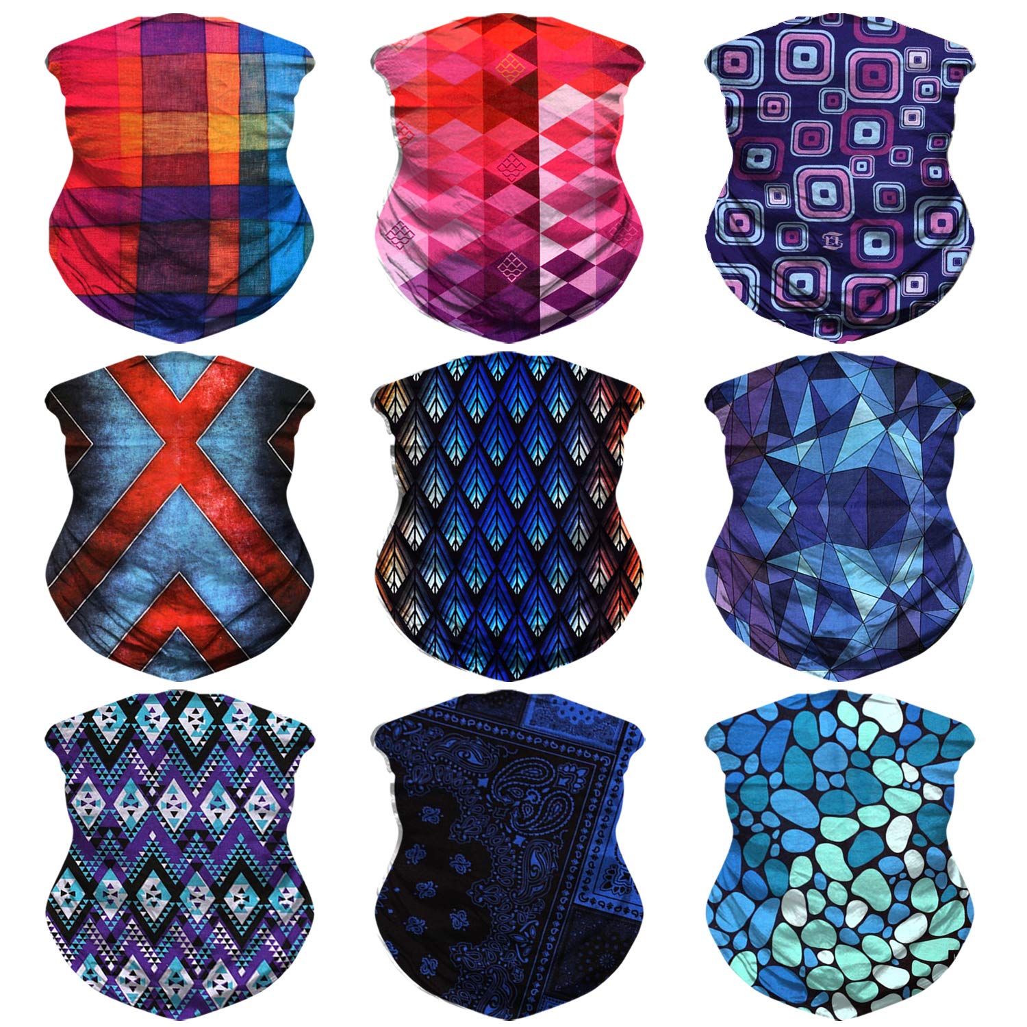 JOEYOUNG Headwear, Bandana, Neck Gaiter Head Wrap Headband Balaclava Magic Scarf