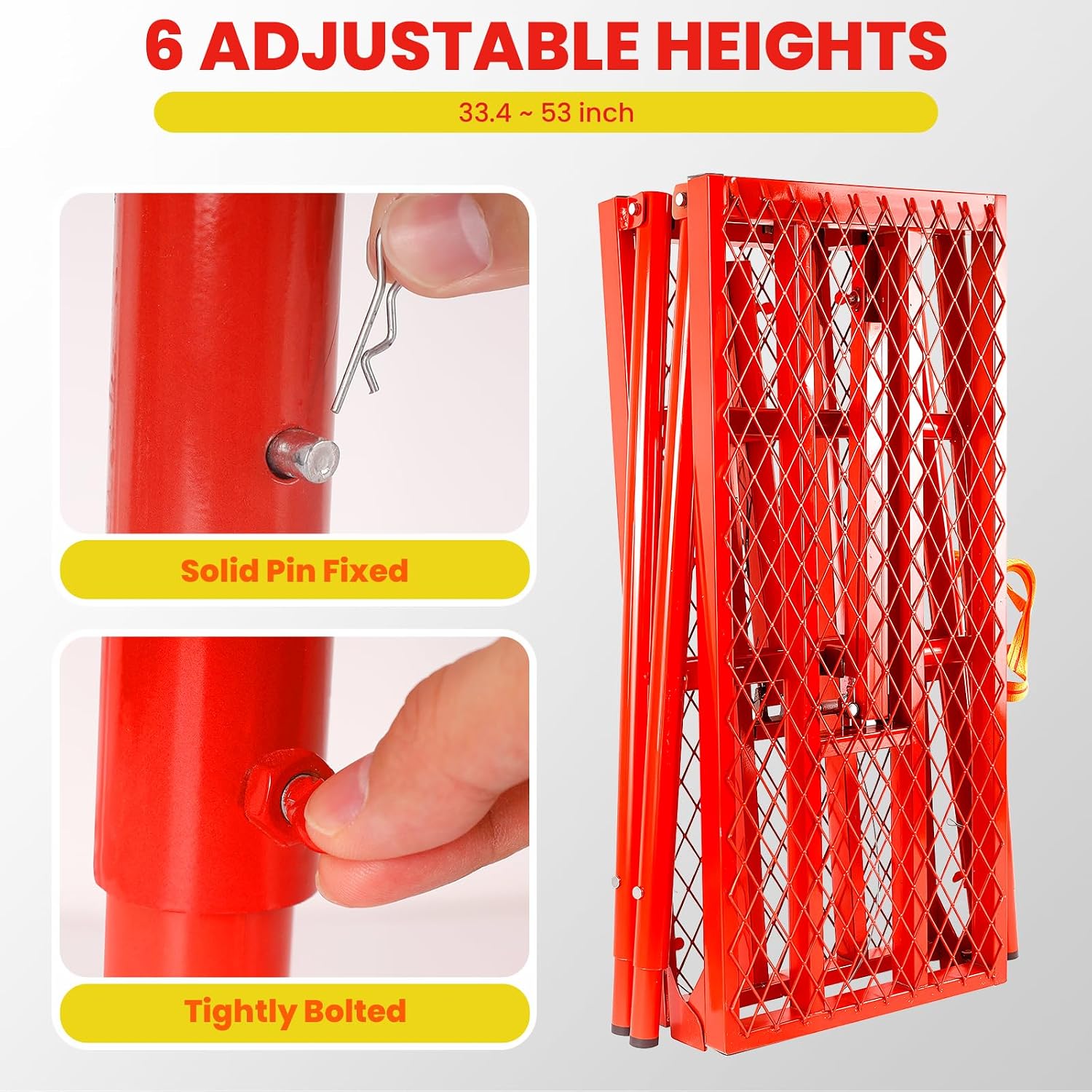 Adjustable Scaffolding Work Platform, 1000 lbs Load Capacity Portable Scaffolding Platform, 5-Level Height Adjustable Work Platform Heavy Duty Scaffolding Platform for Construction Sites, Renovation