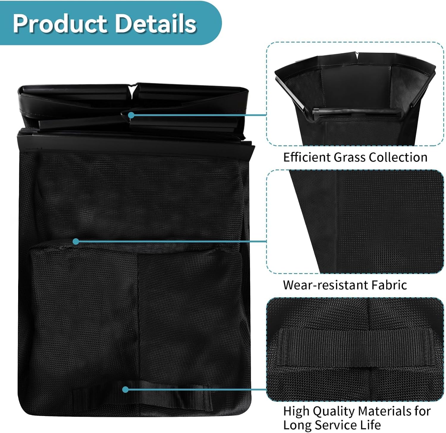 964-04117A Grass Catcher Bag Compatible with MTD Troy Bilt Lawnmower - Grass Bag for Troy Bilt TB110 TB160 TB120 TB130 TB200 TB210 TB230 TB250 TB260 Lawnmower, Replace 964-04117B 664-04117A