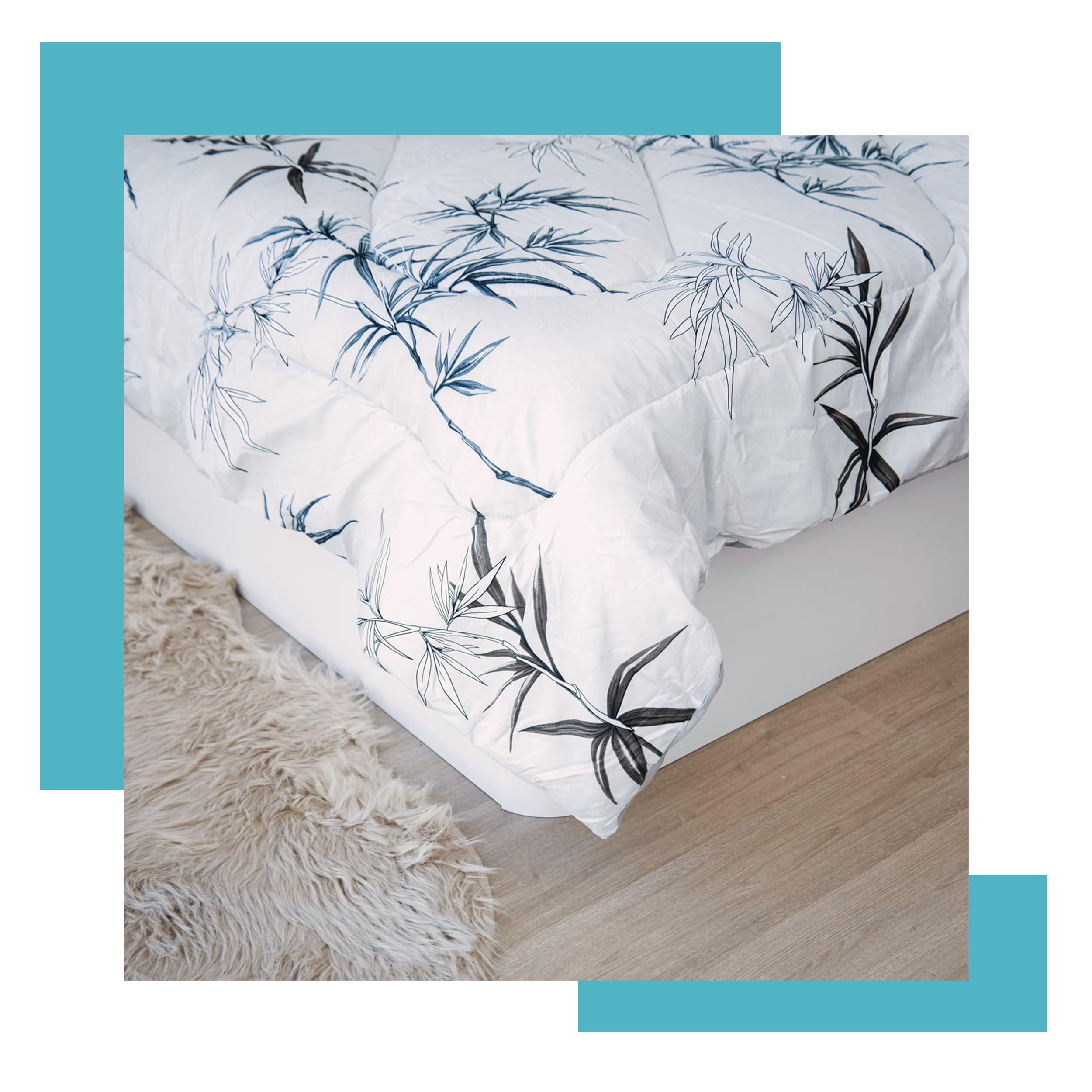 Edredón Nórdico 220x220cm – Microfibra Suave y Ligera, Relleno 280g/m², Cálido para Invierno, Cama 135 - Ramas