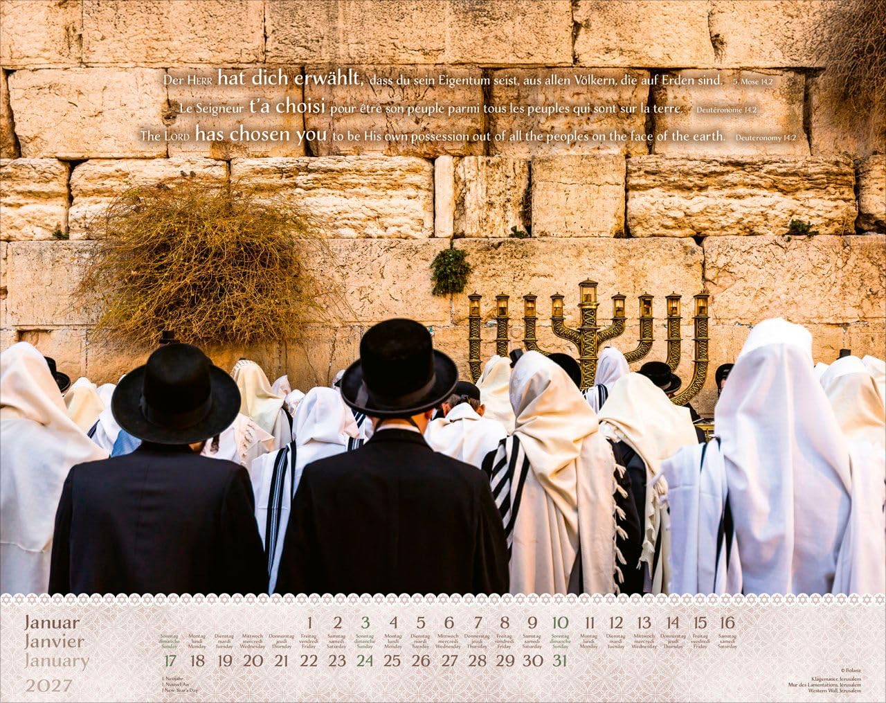 Israel Shalom 2027 – Wandkalender