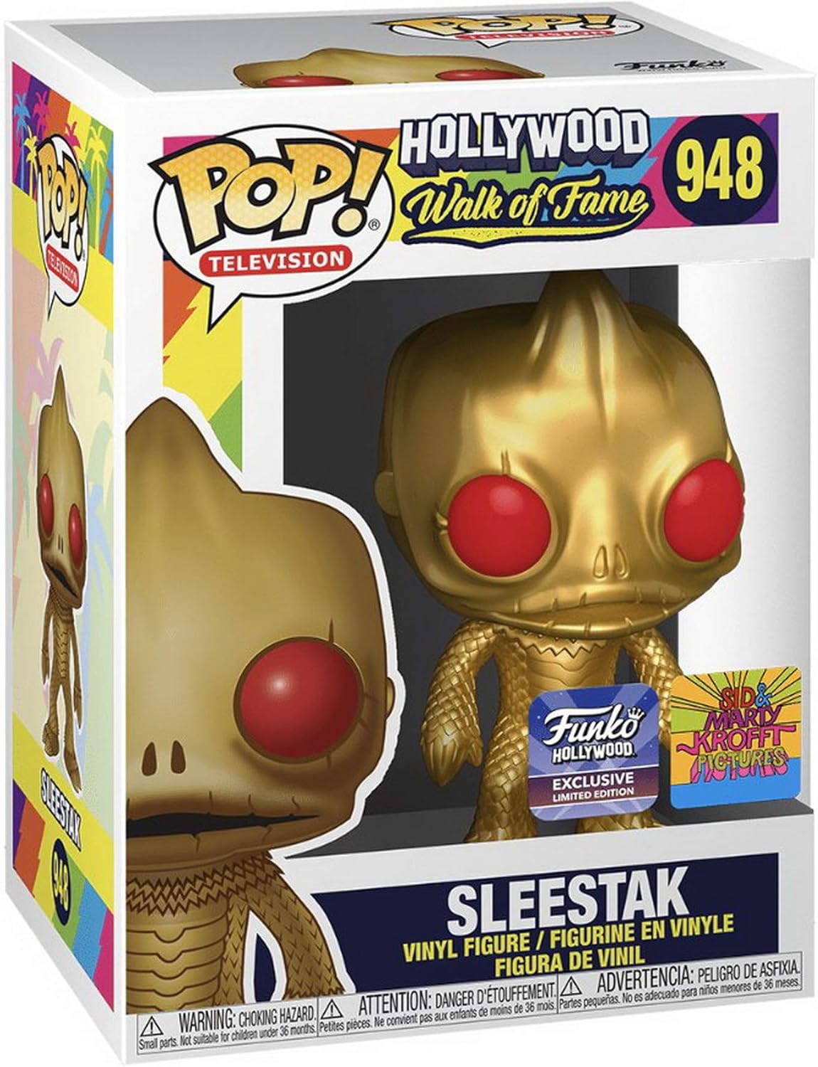 Funko POP! Television #948 - Sid & Marty Krofft Sleestak Gold - Limited Edition of 1000 Fnko Hollywood Exclusive