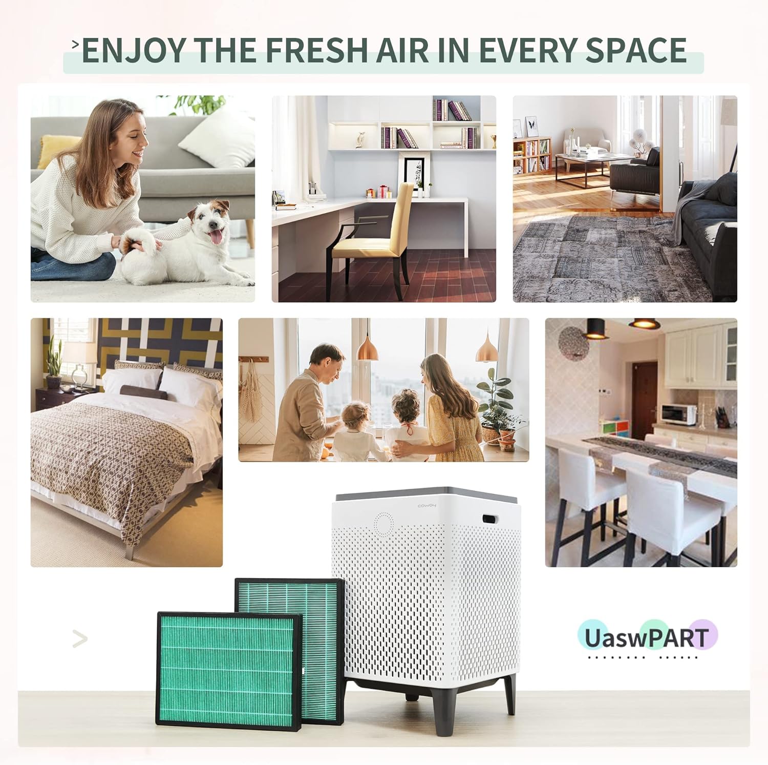 400 400S Replacement Filter Compatible with Coway Airmega Max 2 400/400S Air Pu-rifier Filter Replacement (Compare to Part# AP-2015F/AP-2015E) w/Premium H13 HEPA & Activate Carbon, 4-Pack - Image 7