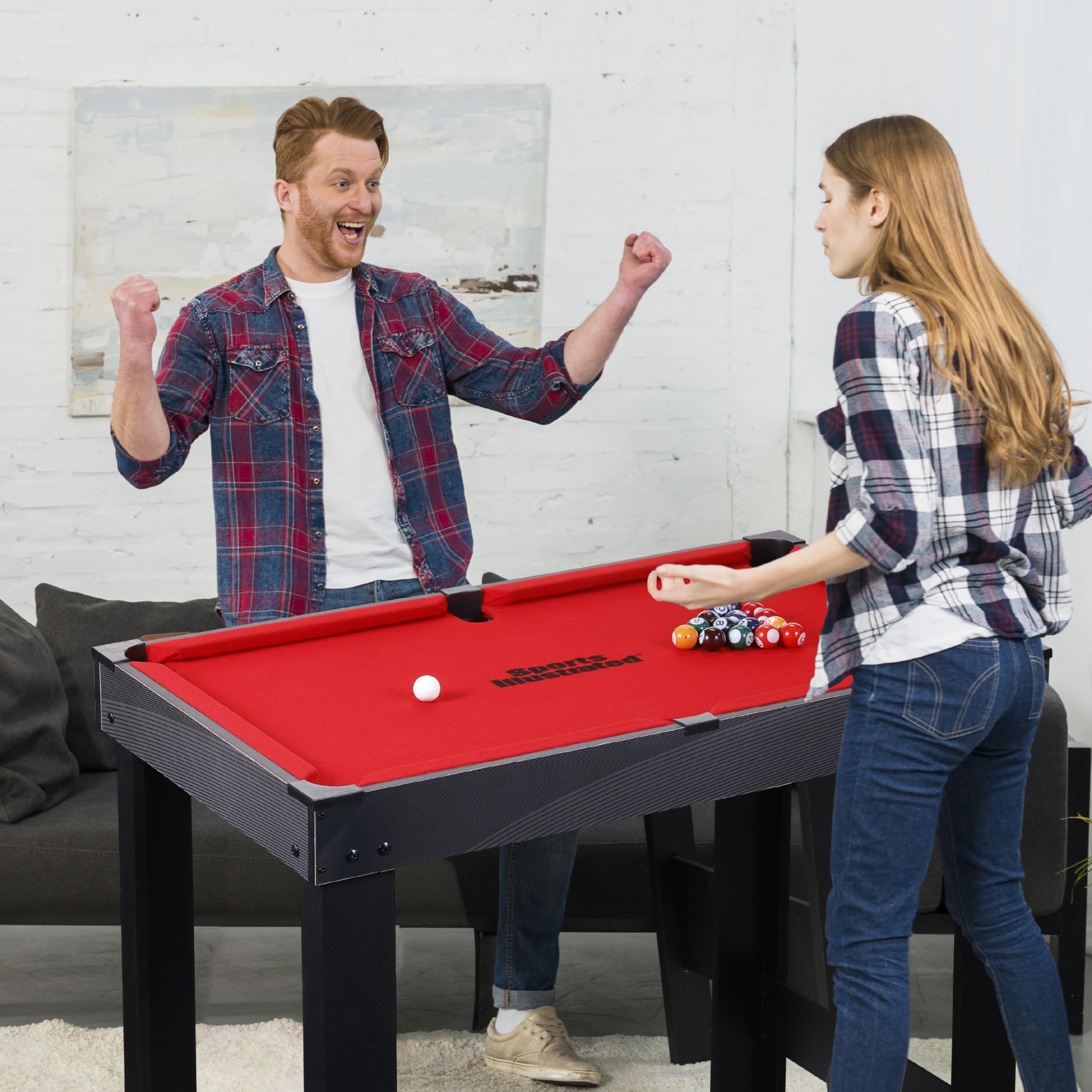 【送料無料 】大型マルチゲーム台 ビリヤード台、卓球台、サッカー台、ホッケー Amazon.co.jp: Sports Illustrated - 35インチ 4イン1マルチゲーム