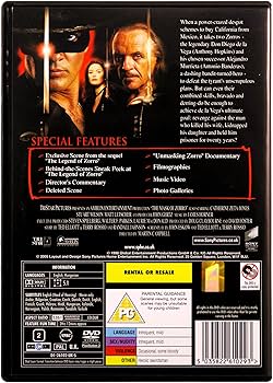 Amazon.com: The Mask Of Zorro [DVD] [2005] : Antonio Banderas