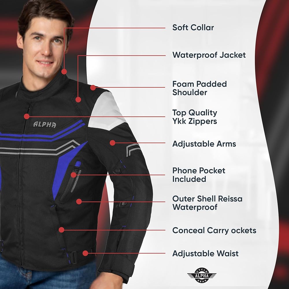 Motorcycle Jacket For Men Enduro Dualsport Riding High