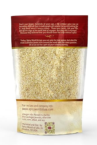 Miniatura 8 de Spicy World Bulgur Grueso #3, bolsa de 4 libras Excelente trigo Bulgur cultivado en Estados Unidos para tabouleh 100% natural y puro Ideal
