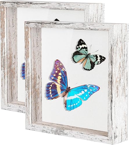 Miniatura 8 de Marco de caja de sombra de 11 x 14 pulgadas con parte trasera de lino suave, pasadores de metal incluidos, caja de sombra grande con memoria para