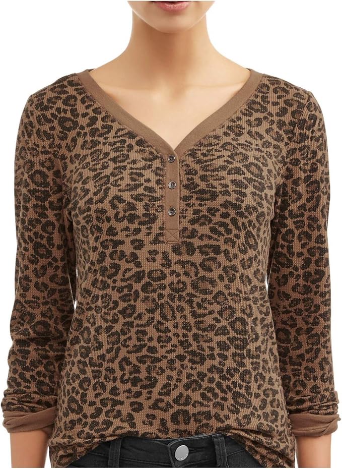 Time and Tru Womens Long Sleeve Thermal 