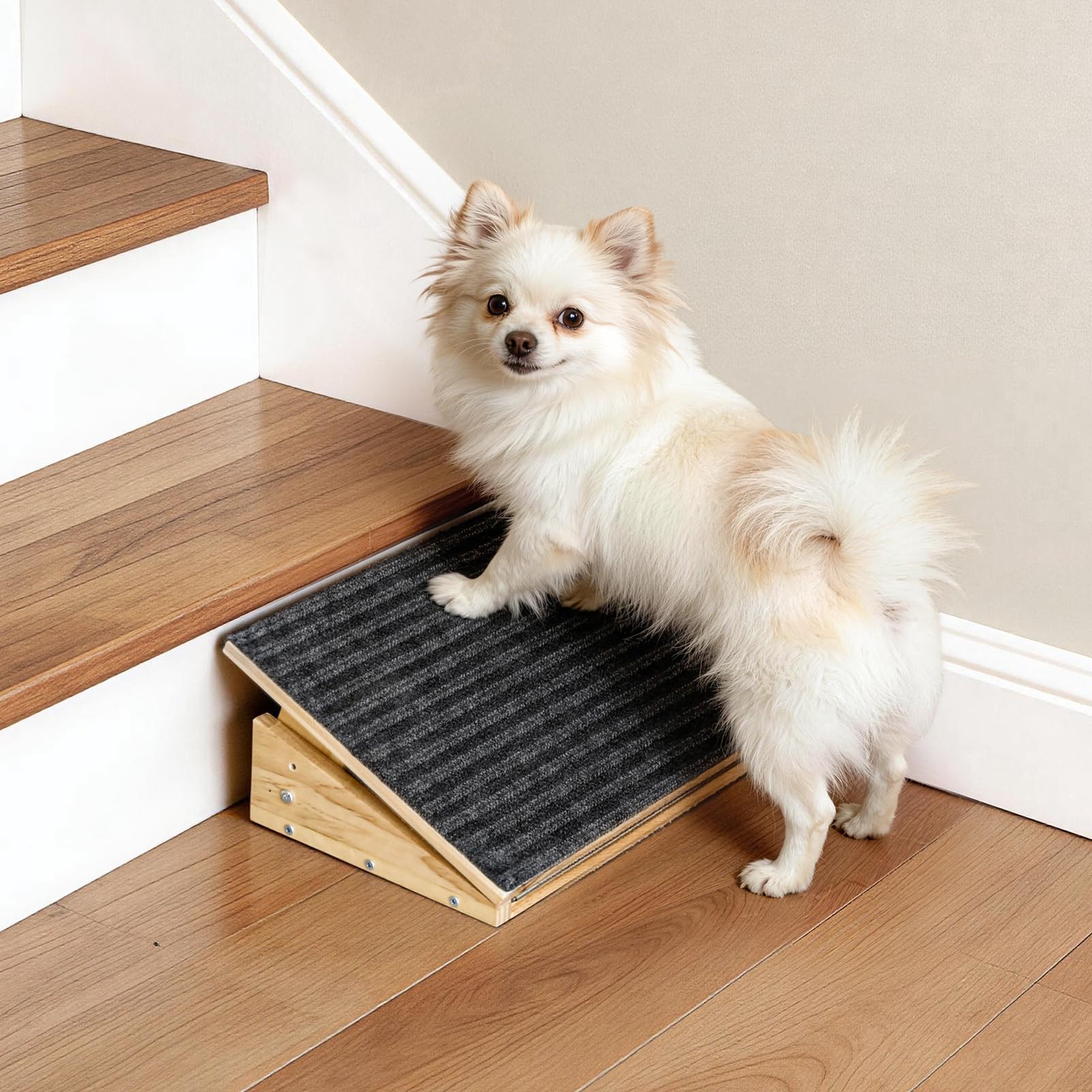 Photo 1 of FolifrPets Adjustable Dog Ramp (Gray, 1 Pack)