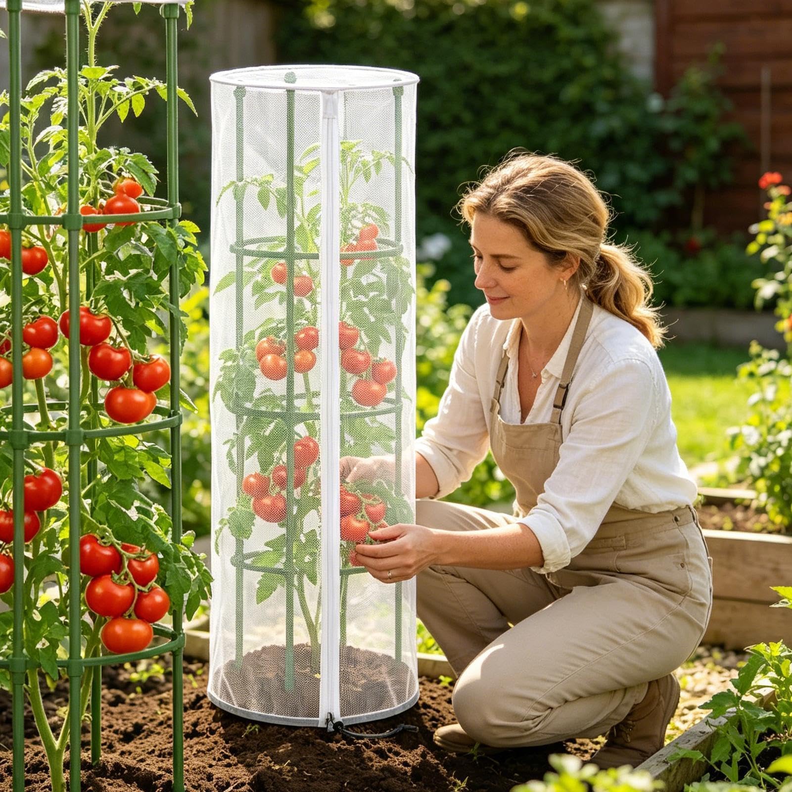 Malla Antipájaros para Plantas con Cubierta Barrera Protectora con | Cubierta Protectora para Frutales Apto para Verduras Frutas Guisantes Rosas Pepinos y Arb