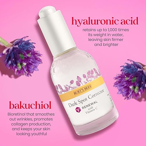 Miniatura 4 de Burt's Bees Renewal - Corrector de manchas oscuras con alternativa de retinol, Bakuchiol natural, frambuesa, 1 onza (el paquete puede variar)