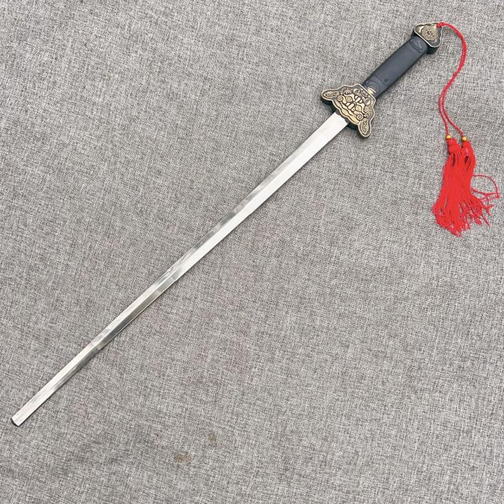 Épée Chinoise Rétractable Tai, Épée Classique À Pampilles, Fausse Épée d'art Martial pour Spectacle De Magie Halloween Cosplay