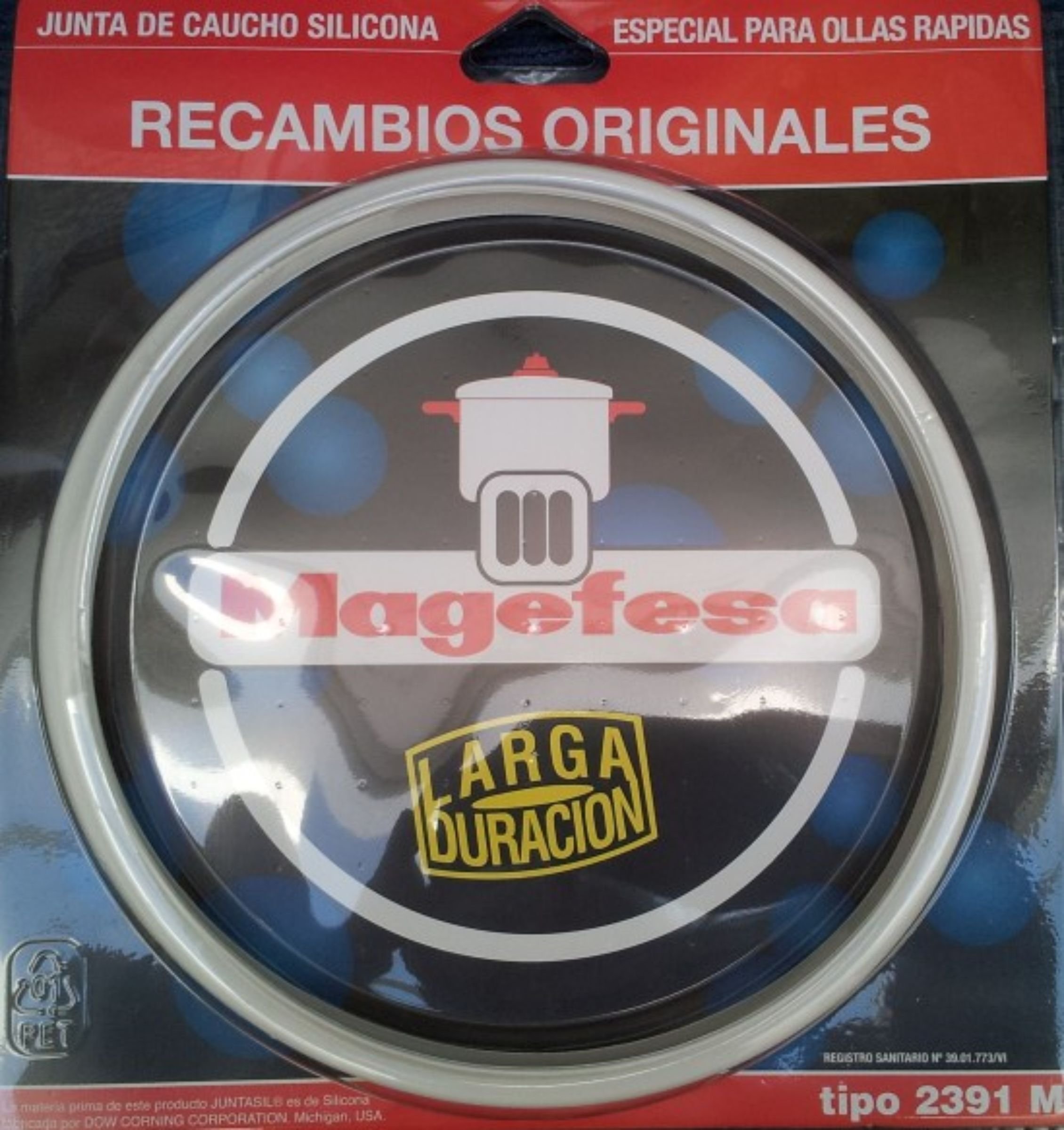 Magefesa Junta de Olla Silicona 22 cm Blanco