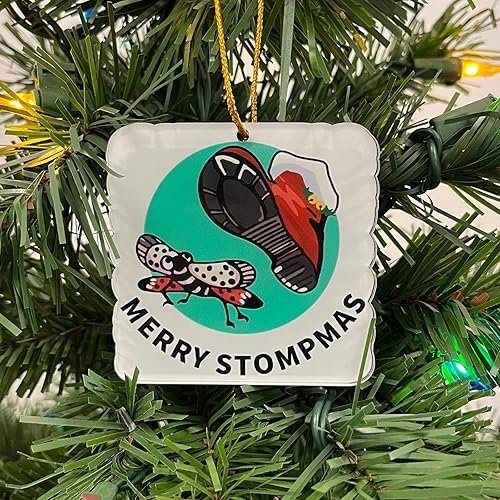 Miniatura 3 de Adorno navideño de Merry Stompmas de JDS Toy Store adorno navideño con mosca de linterna manchada