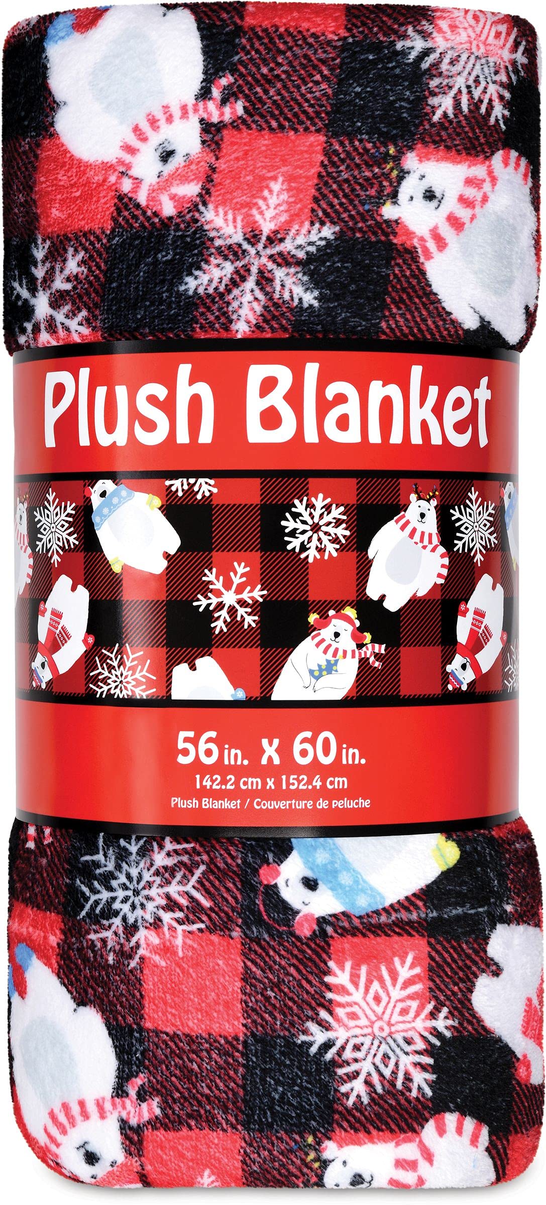 Couverture en polaire Beary Holiday 142x152 cm pour siester au chaud