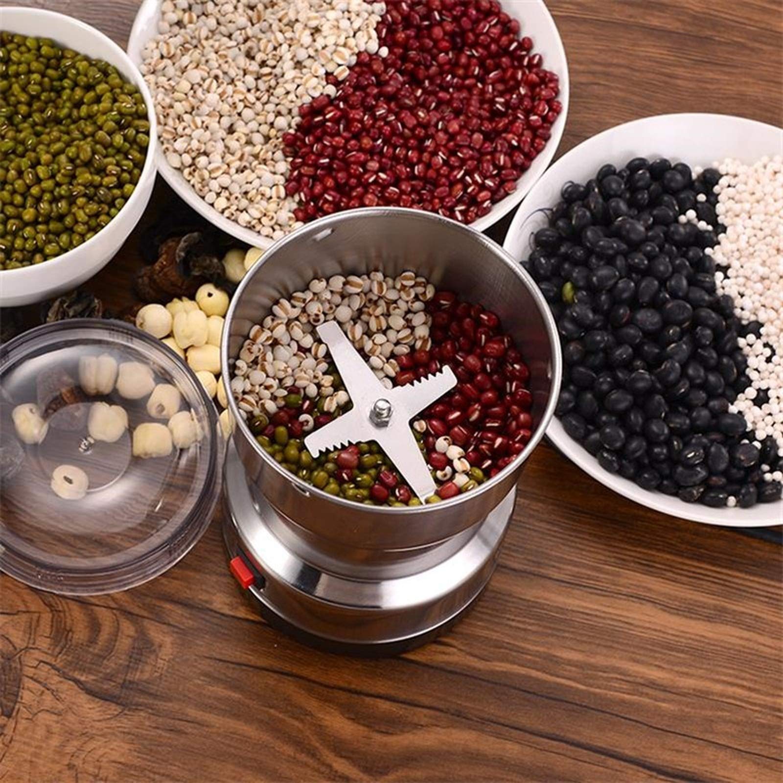 Luxari Keukenmachine – Incl. Spatscherm, 3 Opzetstukken – 6 Snelheden 6l Mengkom 1500w Keukenrobot Foodprocessor Keukenmixer Zwart