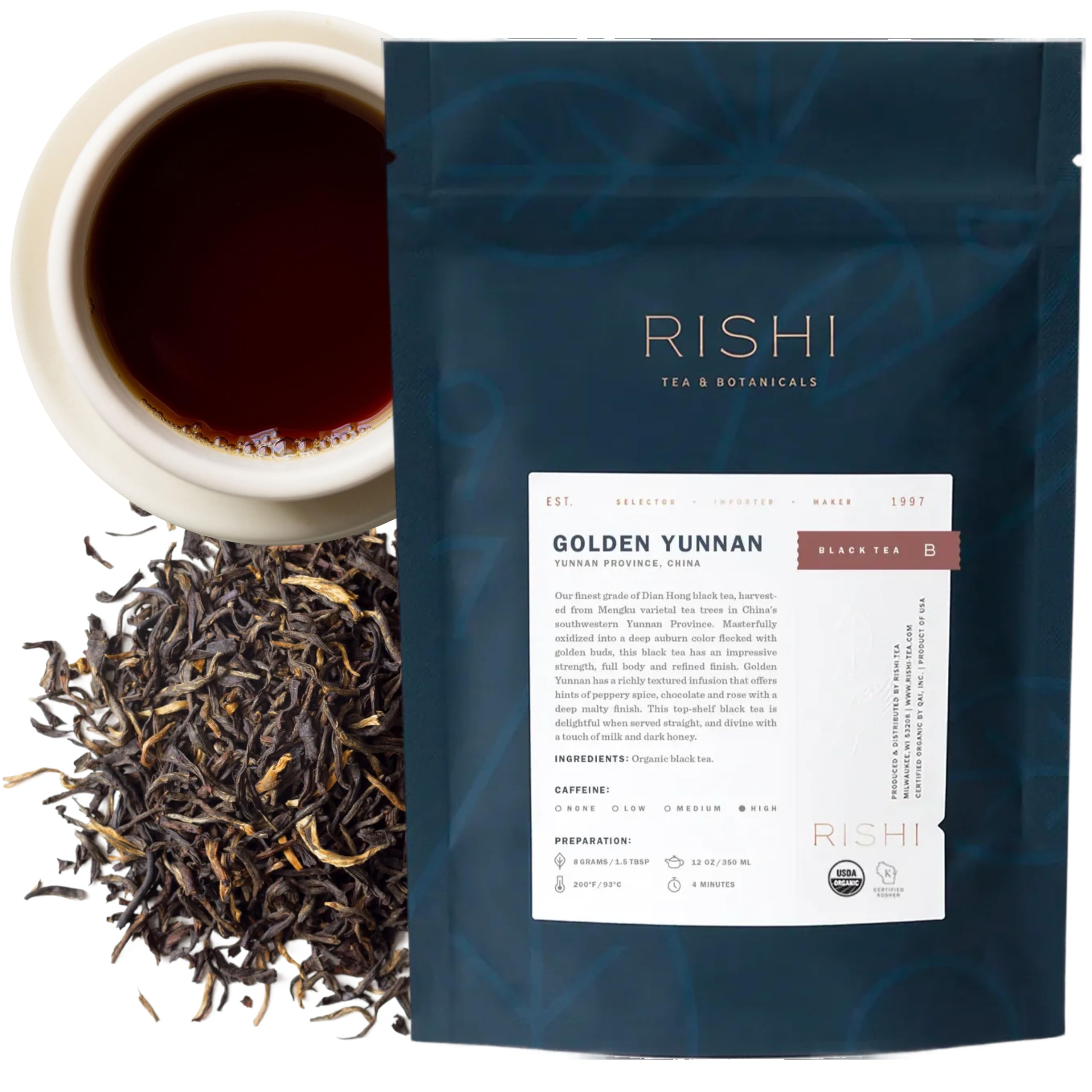 Rishi Tea Golden Yunnan Black Tea