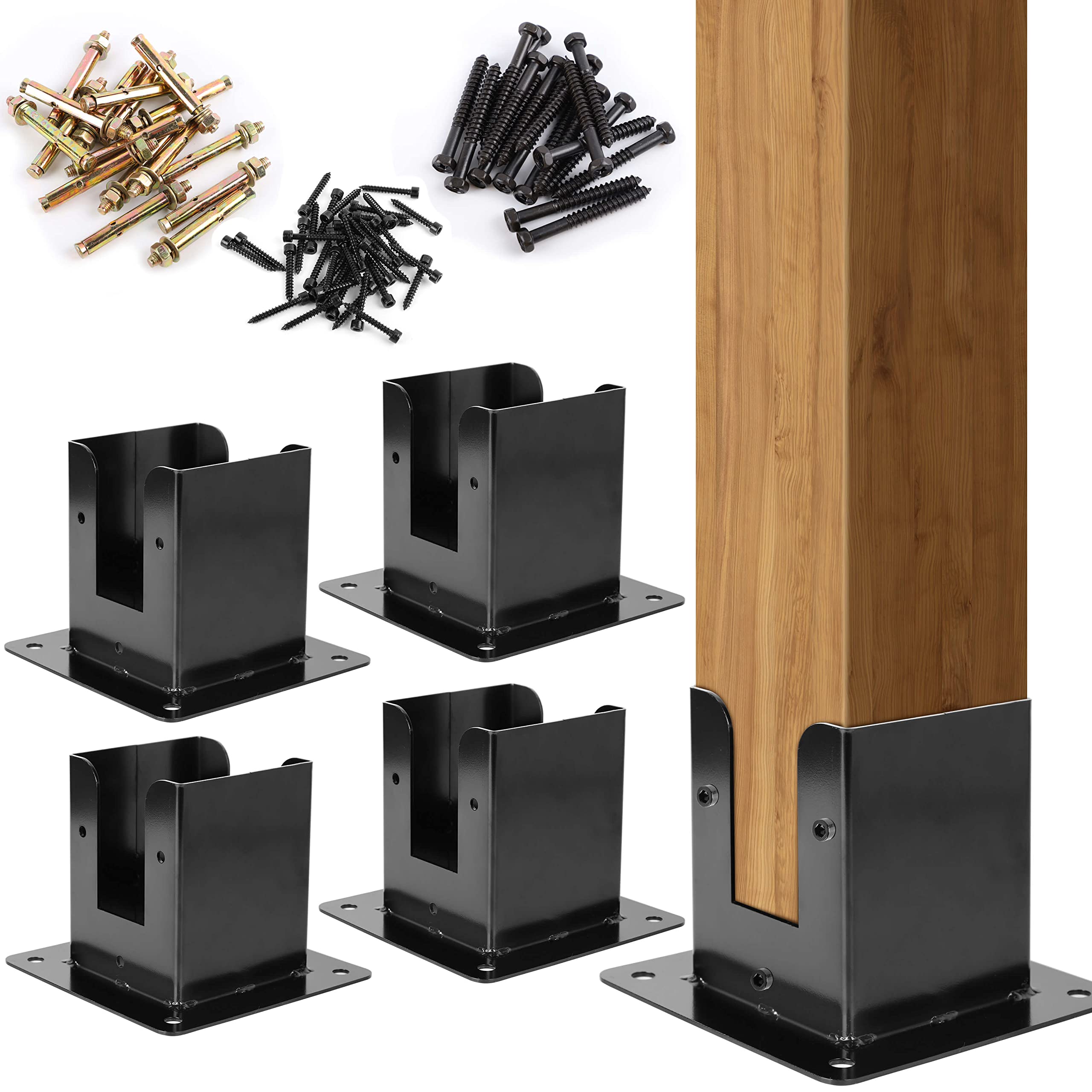 Buy Pergola Bracket Kit Corner Bracket Stainless Steel Pergola DIY Post Base kit for 4x4