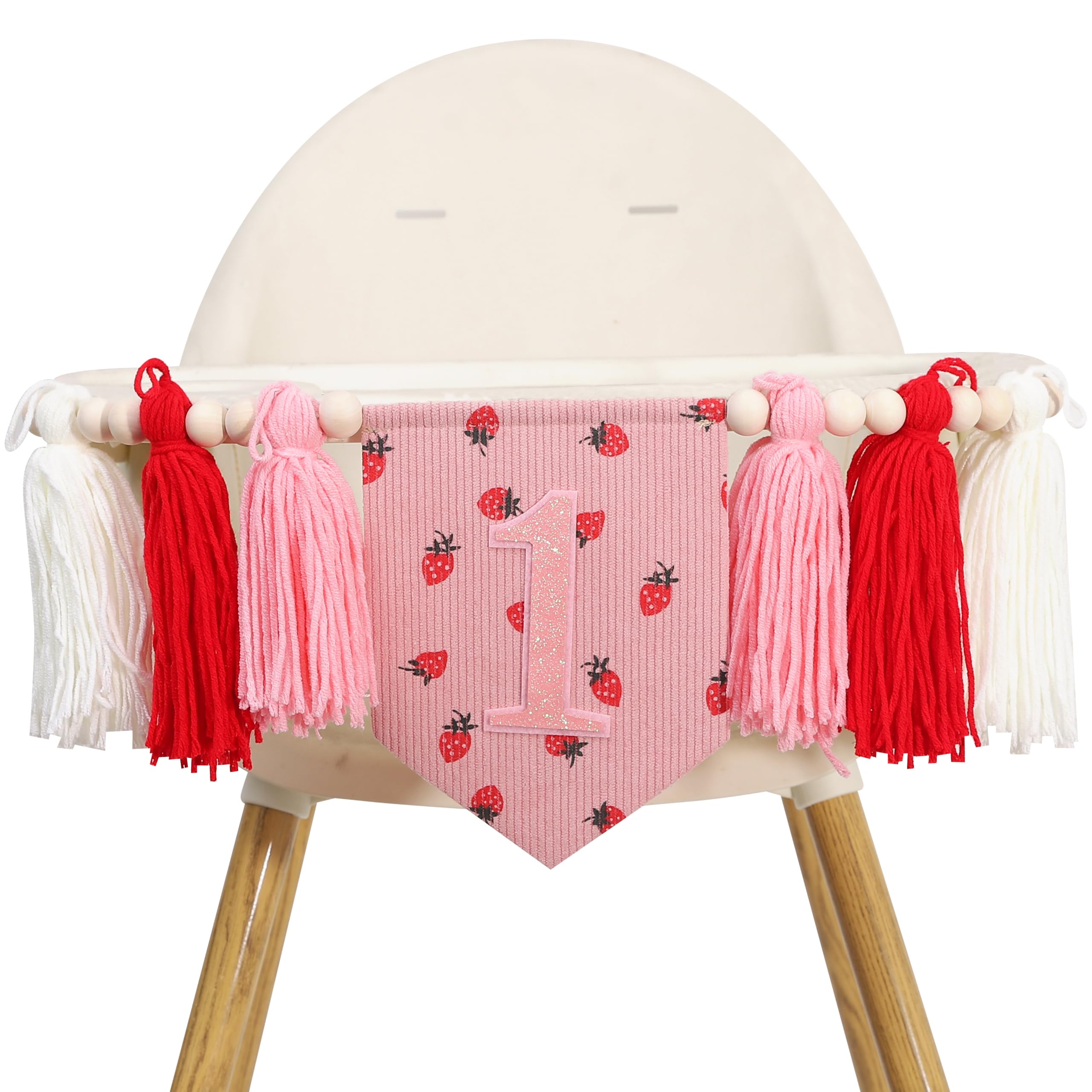 Very Hungry Caterpillar 1st Birthday High Chair Banner- Hungry Caterpillar Themed Decoration,Colorful Yarn Tassel One Banner For Baby Boy Girl First Birthday Party Decor,Photo backdrop/Smash Cake (red
