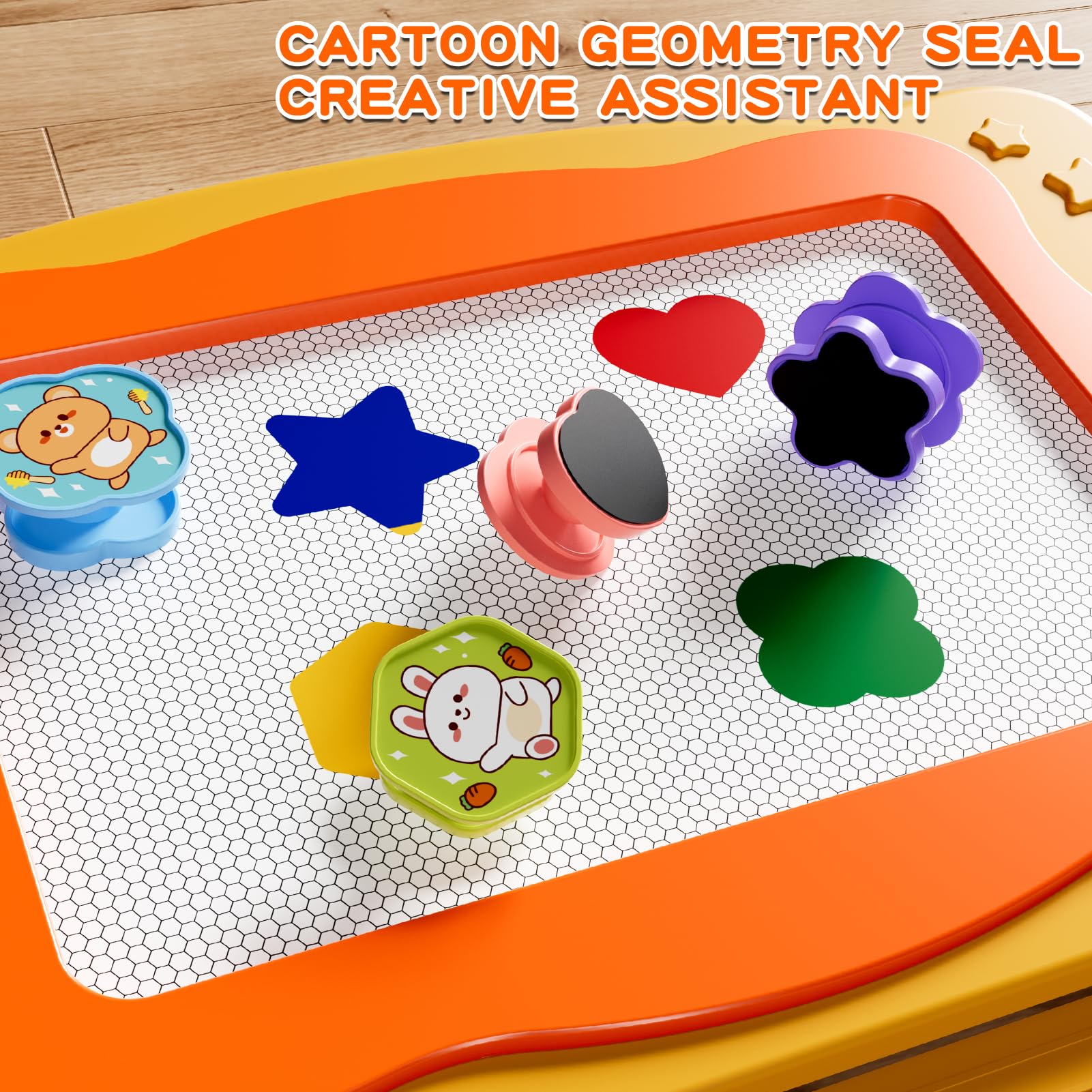 Grande tavolo da disegno magnetico giocattolo per bambini di età 3-7 anni, cancellabile Doodle Board con 4 colori, giocattolo educativo