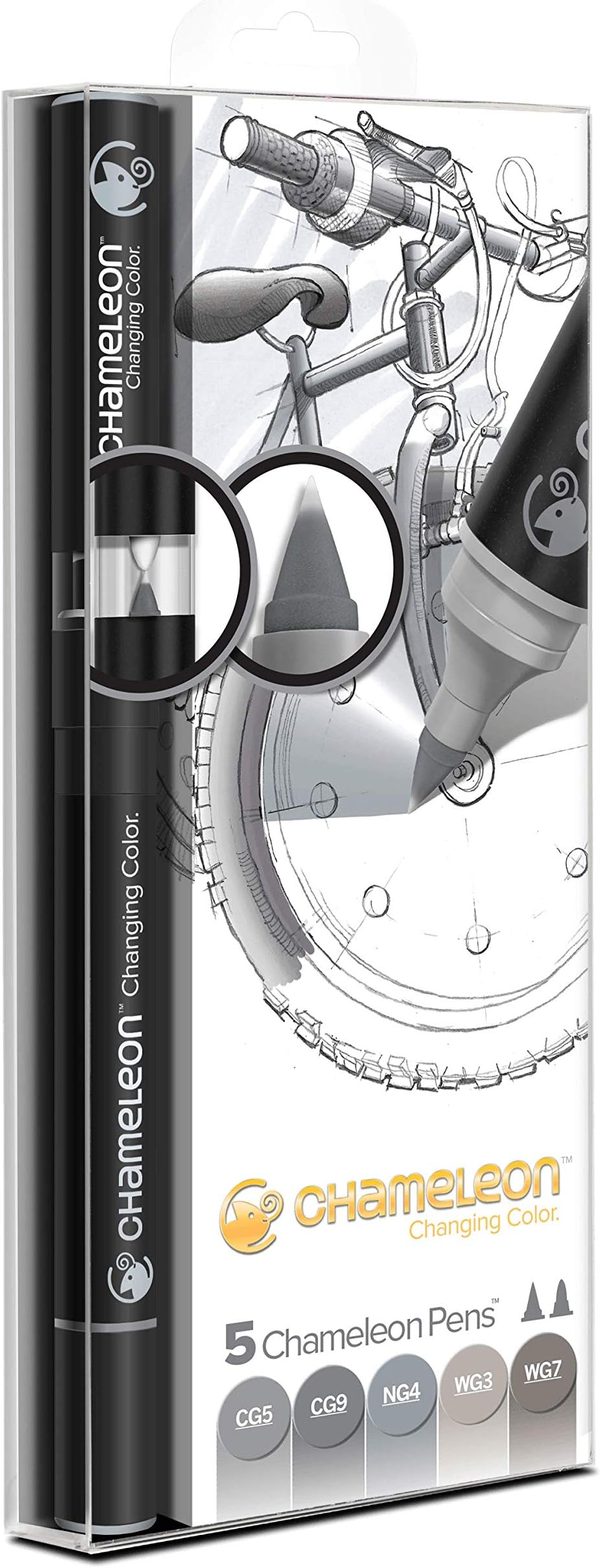 Chameleon Art Products, 5-Pen, Blends Multiple Tones - 1 Pack of 5