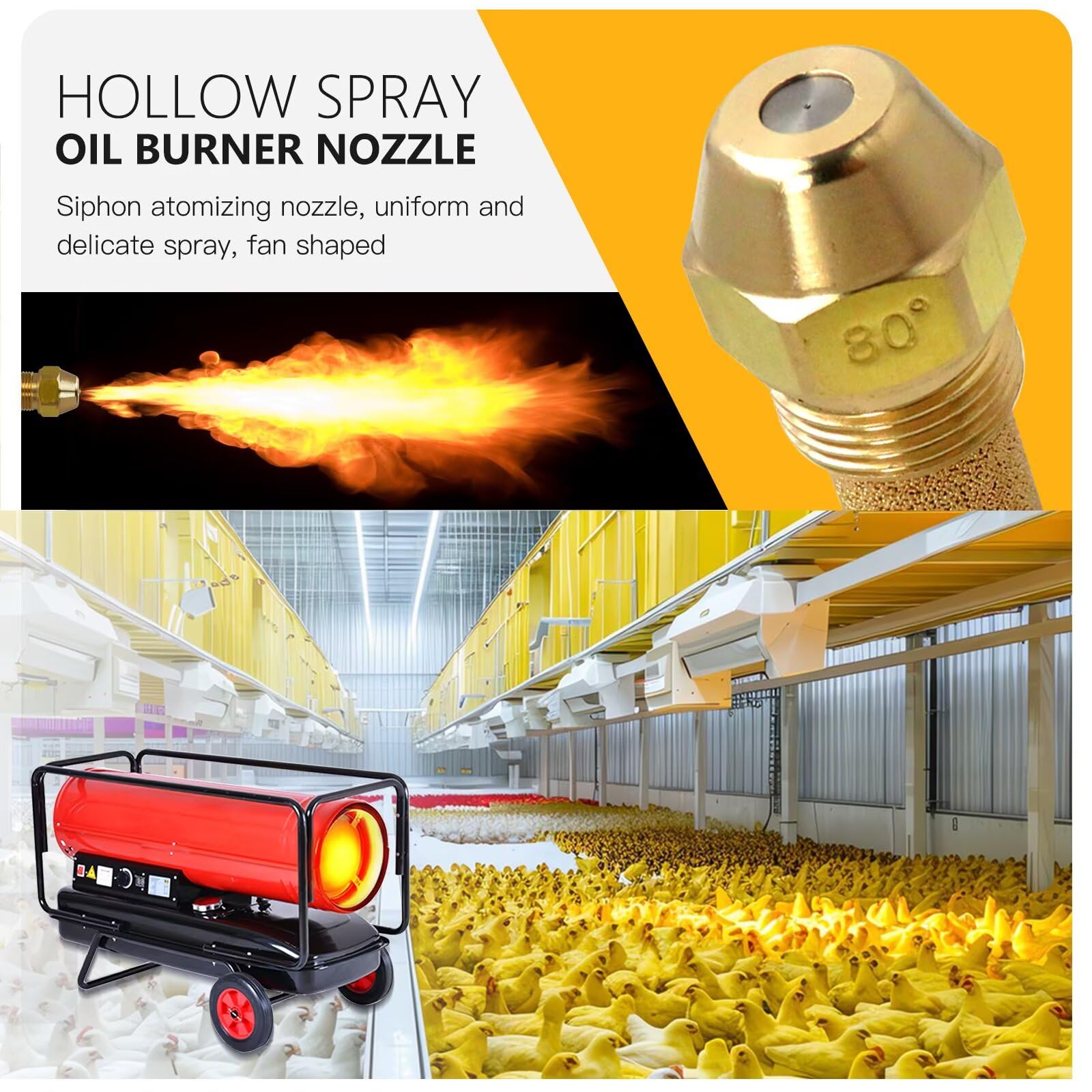 ナオなお3　KILLER BURNER Amazon.com: ATIODYUUK 75 80* B Solid Oil Burner Nozzle for Delavan