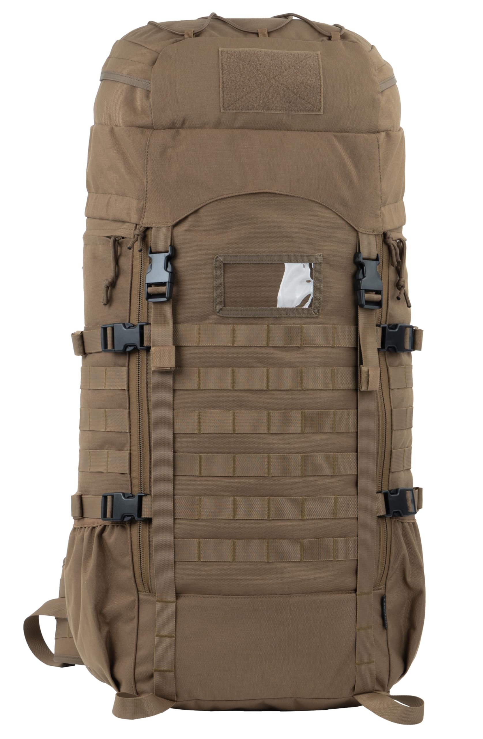 Sac à dos tactique de 75 l avec cadre interne, MOLLE et système d'hydratation pour le camping, la chasse, la randonnée, l'aventure sauvage