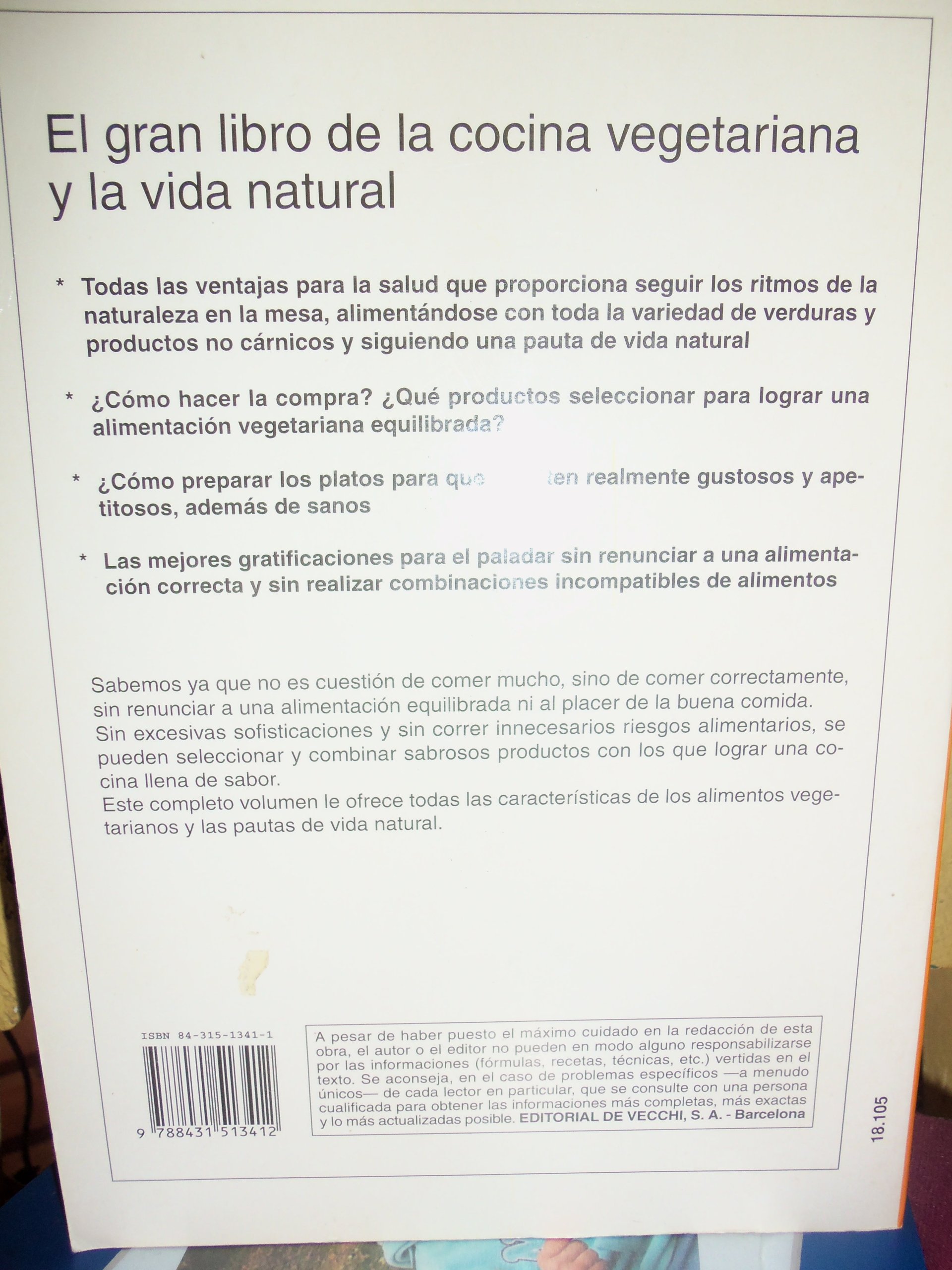 Cocina vegetariana y la vida natural gran libro