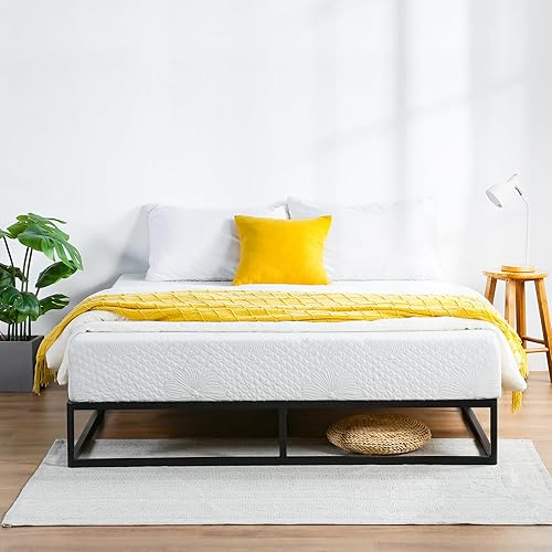 Miniatura 15 de PrimaSleep PT-2000 Marco de Cama de Acero Antideslizante de 35.5 cm de altura, simple y resistente, Acero, Negro