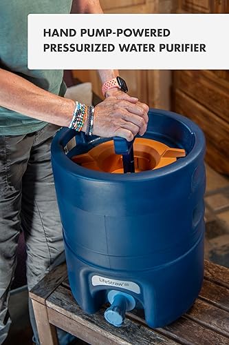 Miniatura 8 de LifeStraw Escape - Purificador de agua presurizado portátil de alto flujo con filtración de 3 etapas para uso en grupo, preparación para emergencias