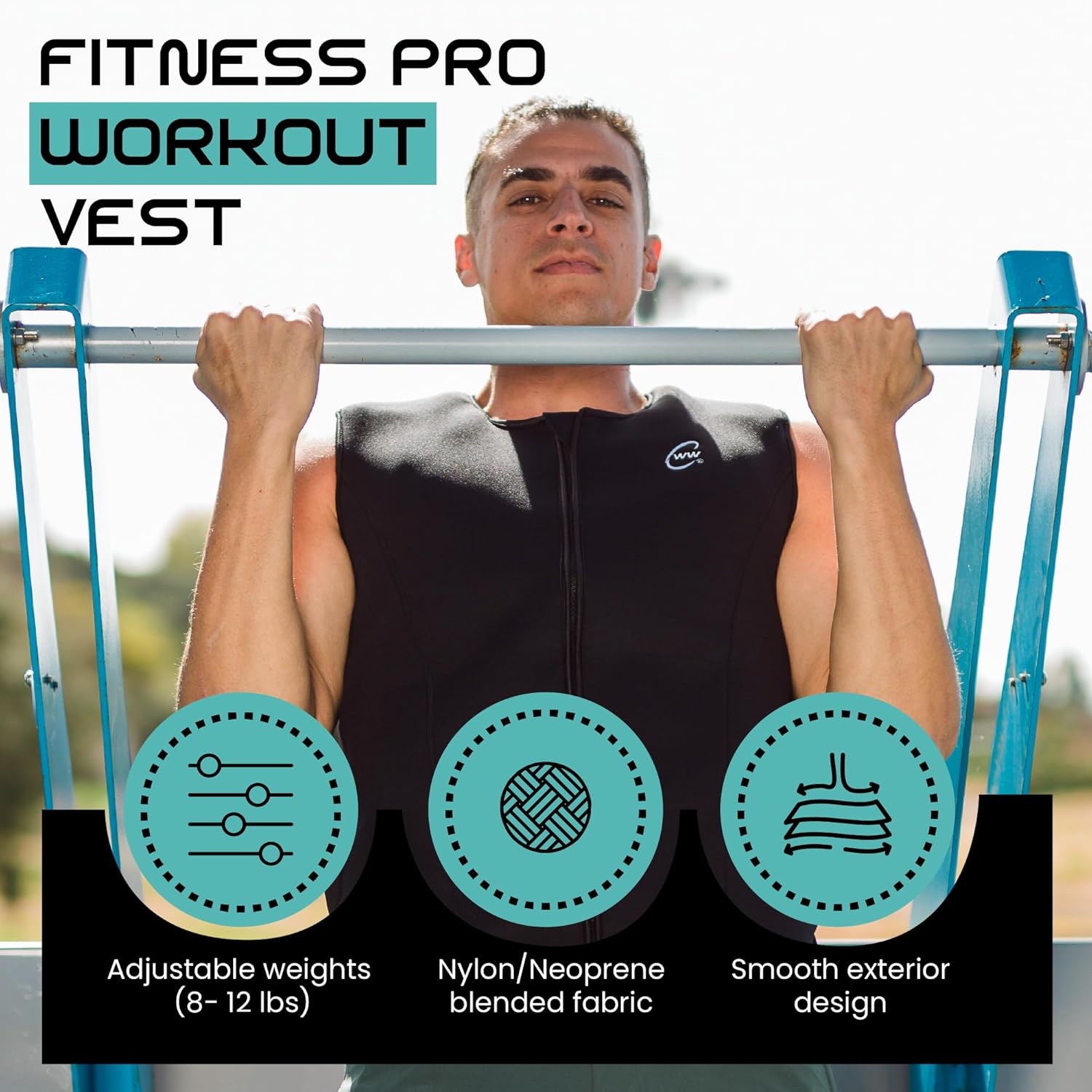 Challenge Weighted Workoutwear 8lb weighted vest