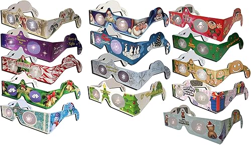 22 pares de gafas 3D - Ojos festivos