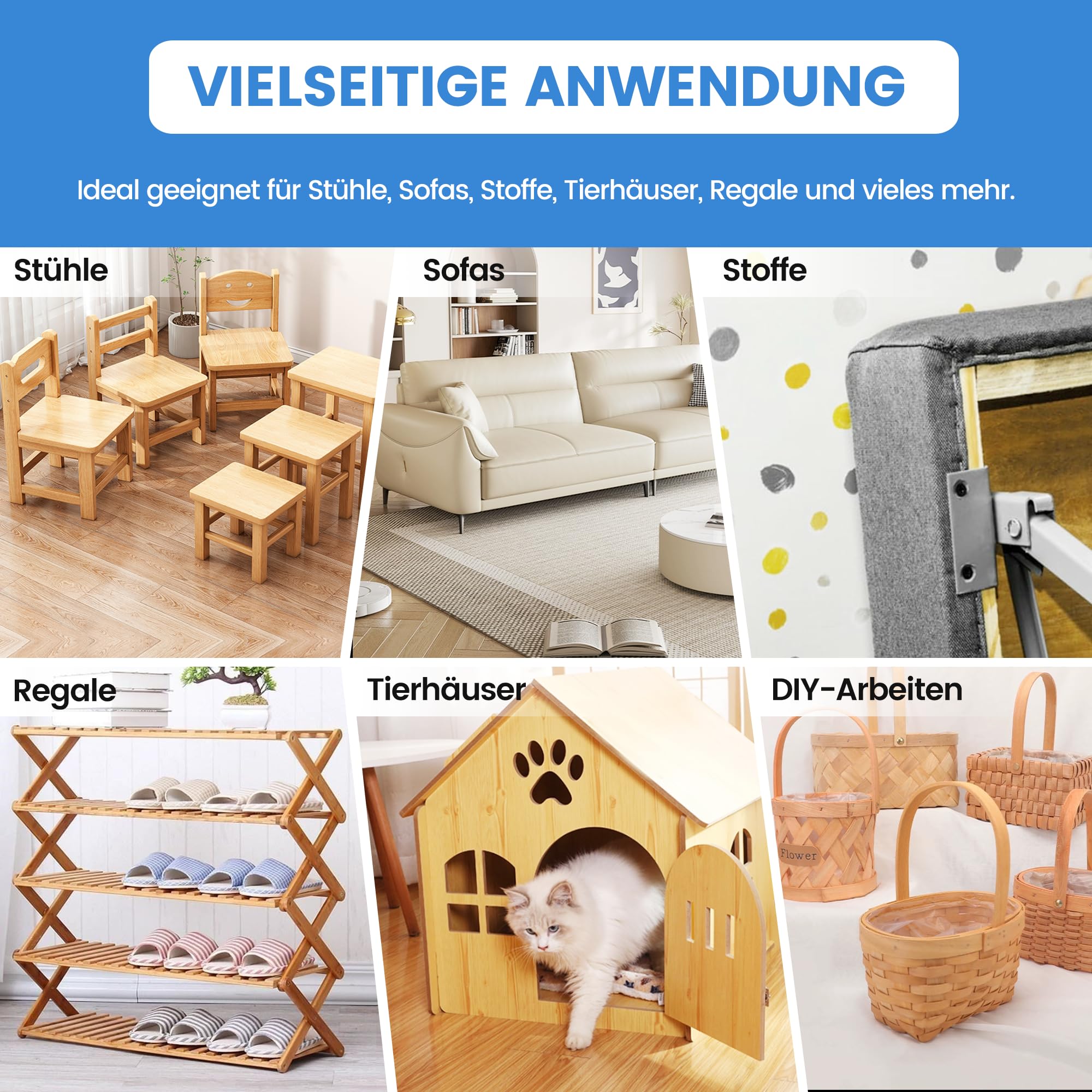 meite MT7116LN Drucklufttacker Typ 71 mit Langnase, Druckluftnagler für 6–16 mm 22Ga Klammern, Industrieller Feiner Langnasen-Drucklufttacker für Polster und Holzarbeiten