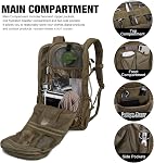Mardingtop Tactical Backpack Molle Hiking daypack for Motorcycle Camping Military Traveling,25L Backpack