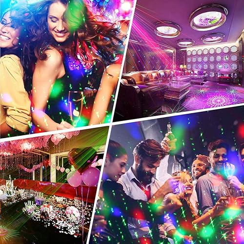 Miniatura 6 de Luces de escenario de discoteca para DJ, luces de fiesta activadas por sonido para decoración de Navidad, bar, Halloween, karaoke, pub, KTV, baile,