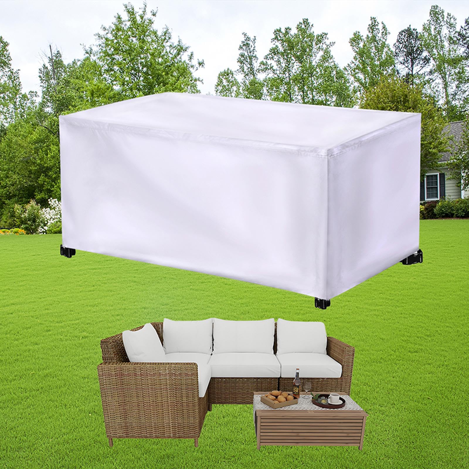 Housse de canapé d'extérieur imperméable en tissu bœuf 420D bâche de protection de jardin anti-UV
