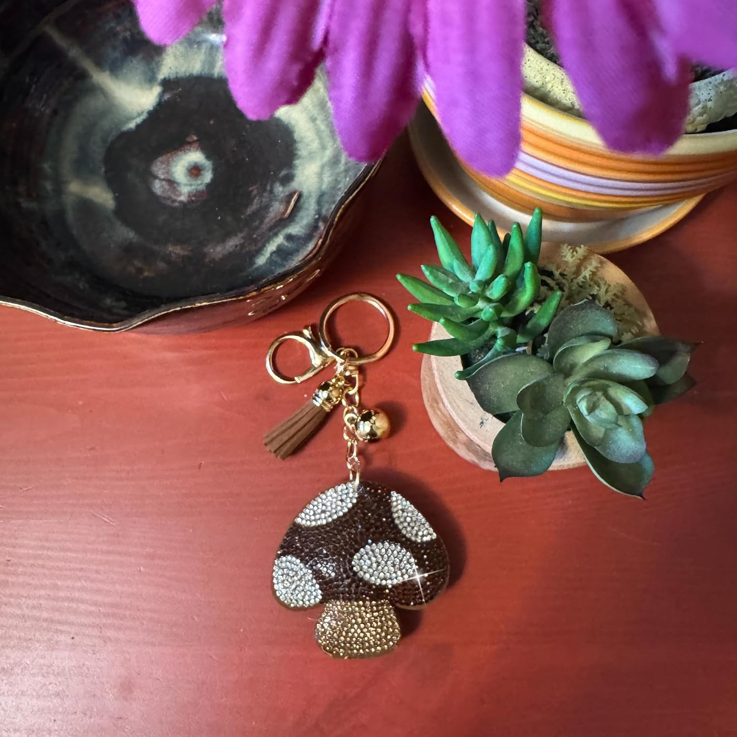 Popfizzy Rhinestone Keychains for Women and Girls, Bling Bag Charm, Sparkle Purse Charm, Backpack Charms, Gifts for Women image 5