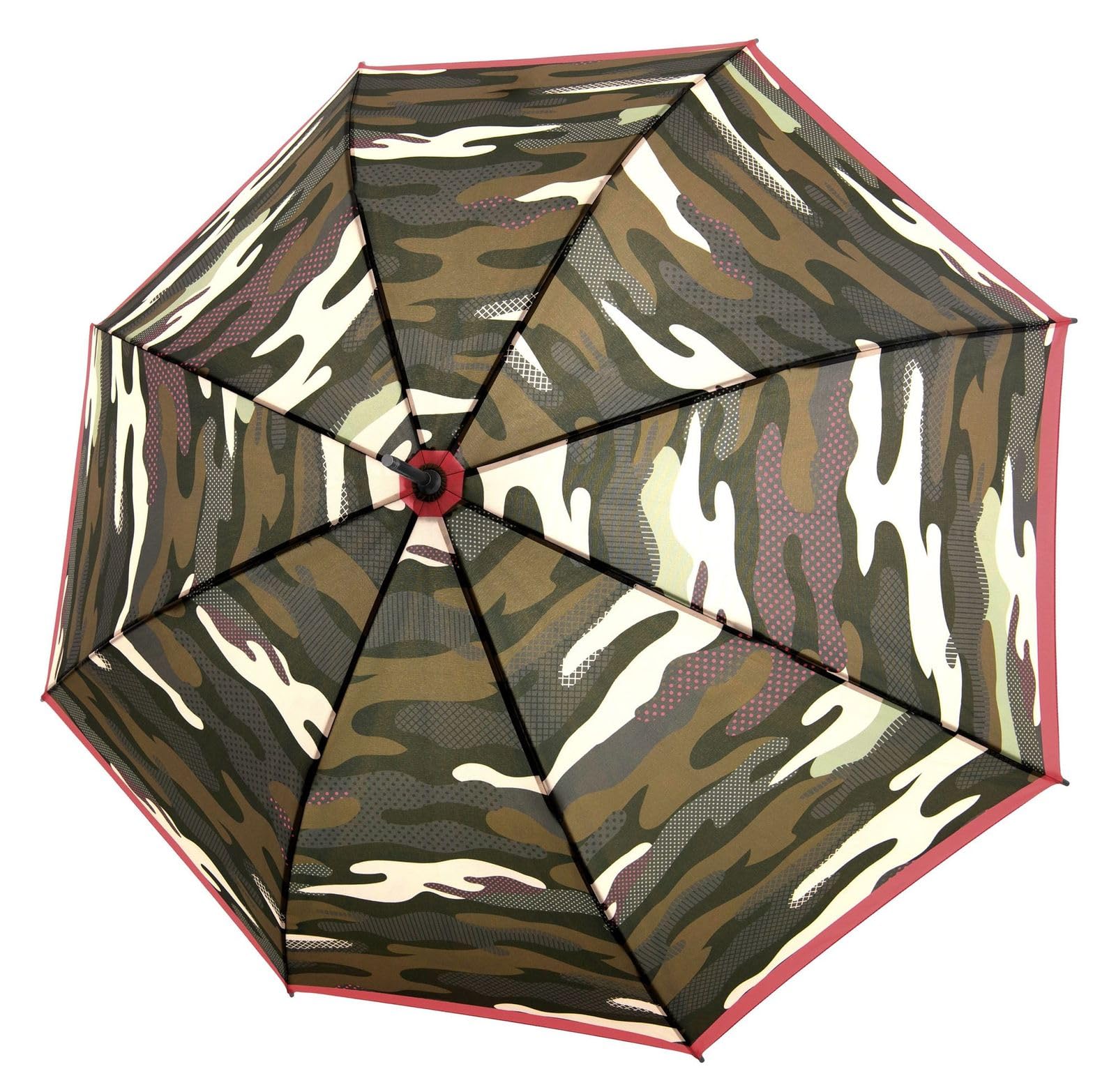 Evite roturas con el paraguas doppler Camuflaje Fiber Flex de estructura flexible 3
