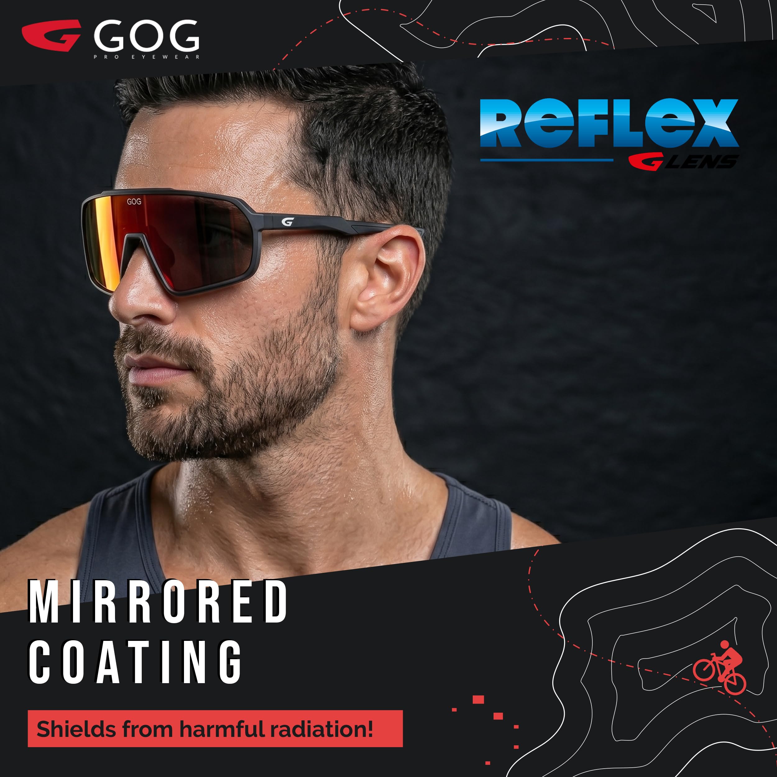 GOG Unisex Okeanos P Sonnenbrille
