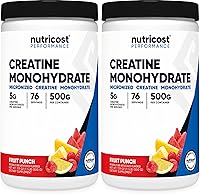 Vista 16 de Nutricost Polvo de Monohidrato de Creatina (Pineapple Mango, 500 Gramos) - Suplemento de Creatina Micronizada - Vegano, Sin GMO, Sin Gluten