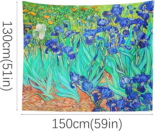 Miniatura 7 de Berkin Arts Edgar Degas - Tapiz decorativo con diseño de paisaje para colgar en la pared, telón de fondo estético, retrato de niña, regalo de