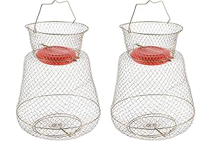 Floatable, Collapsible Galvanized Steel Fish Basket