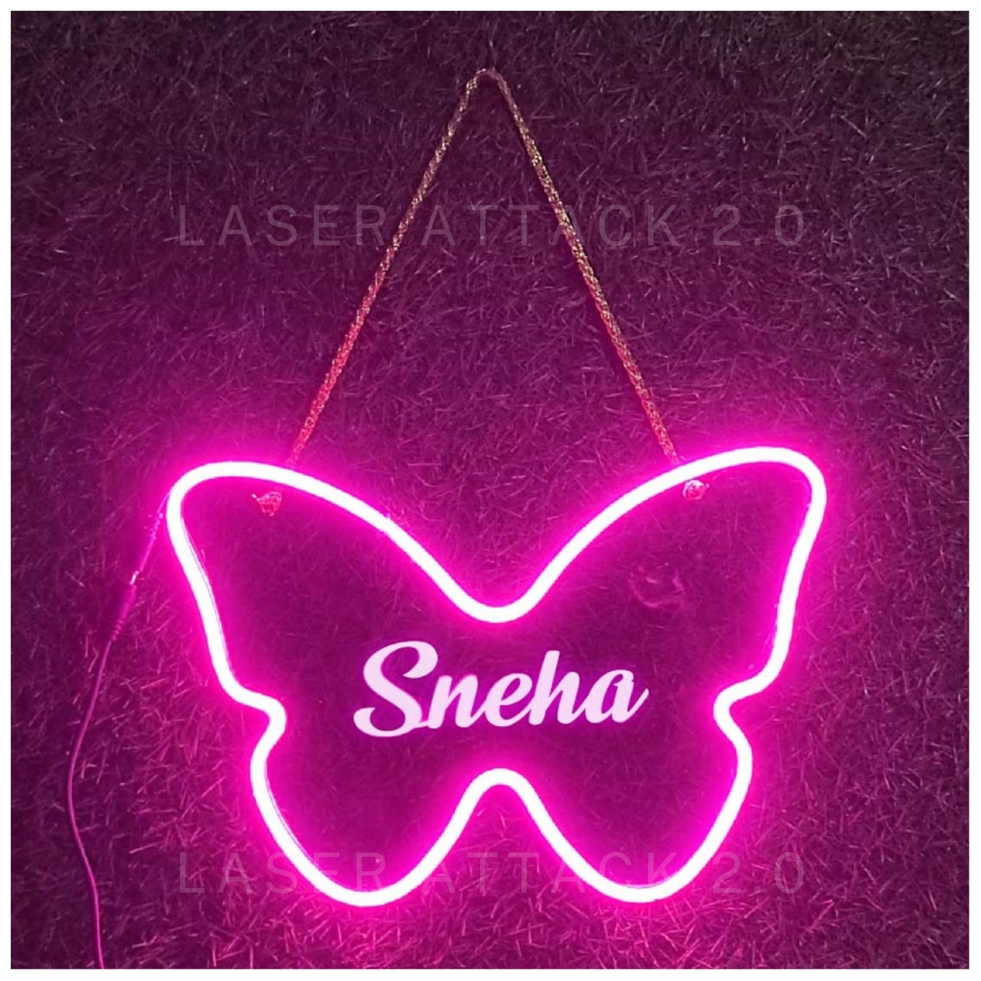 LED Personalized Name Neon Light | Customized Gifts | Name Customized Light Sign Board - Custom Neon Sign Lamp | Name Personalized Gifts for Birthday, Rakhi Bro Sis, Kids, Gf Bf (Butterfly) (B0DH4KNVQB) Amazon Price History, Amazon Price Tracker